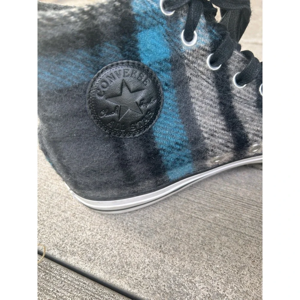 Converse x Woolrich Chuck Taylor All Star High Top Plaid Wool Mens 10 Womens 12